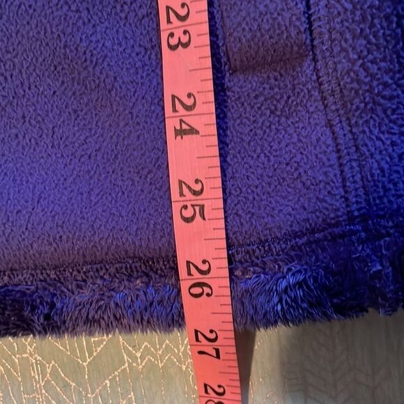 Jane Ashley 1X Indigo blue cozy zip-front jacket Soft & cozy, 27” long, 24.5 pit - Picture 9 of 14